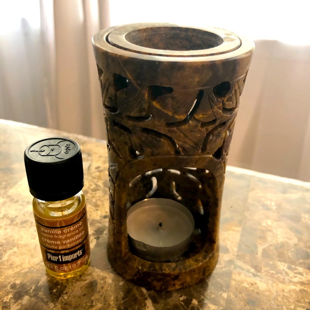 Pier 1. Tealight Candle Holder Oil Burner